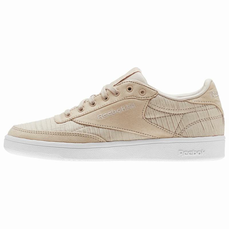 Reebok Club C 85 Shoes Womens Beige/White India GN7058DS